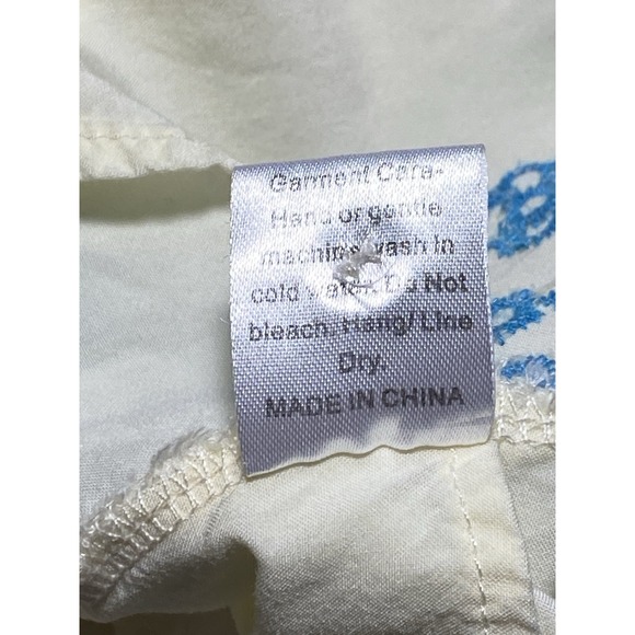 Embroidered Floral Tunic Top womens 3XL Bohemian Peasant Artsy Indie - Picture 10 of 11